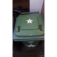 Containersticker hart, ster of huisje